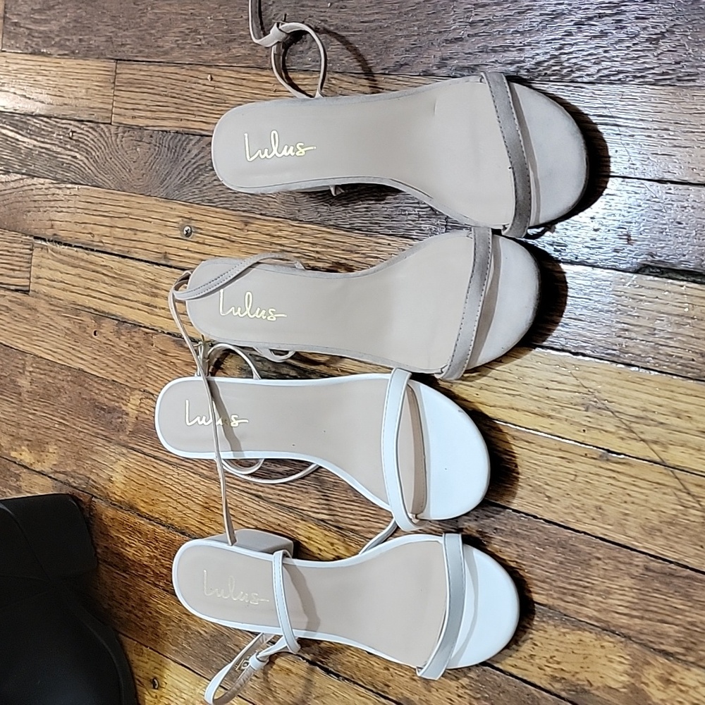 Lulus straps handles (both sandles)